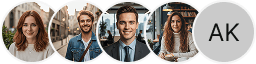 Multiple investor profile avatars on Penedo Capitanca trading review block